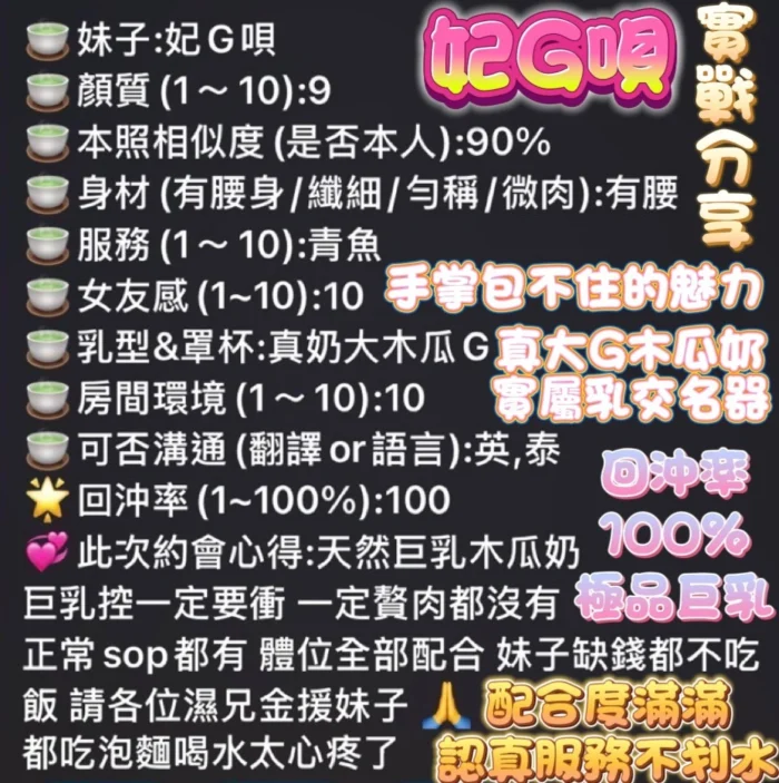 高雄定點茶-妃G唄
